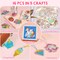 16 Projects Gem Art, Kids Diamond Painting Kit with 5D Gem, Arts and Crafts for Girls Ages 6-12, Gem Craft Activities Kits, Premium Diamond Art Gift Ideas for Girls Crafts Ages 6, 7, 8+